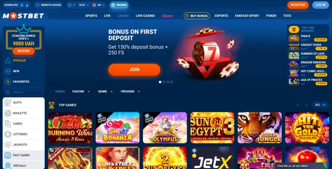 mostbet Gameplay
